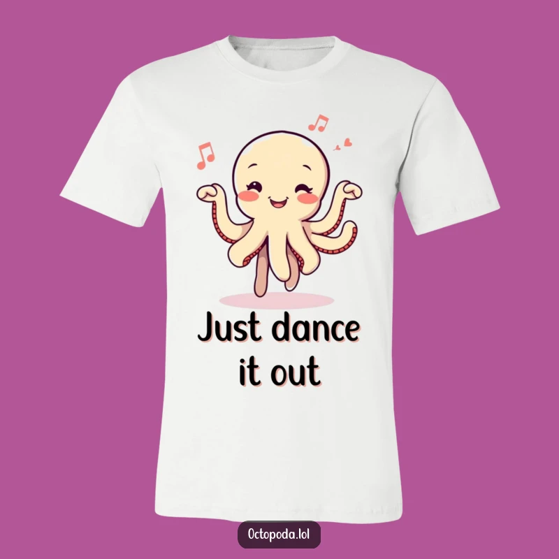 Funny Dancing Octopus T-Shirt: Get Your Groove On with Musical Vibes