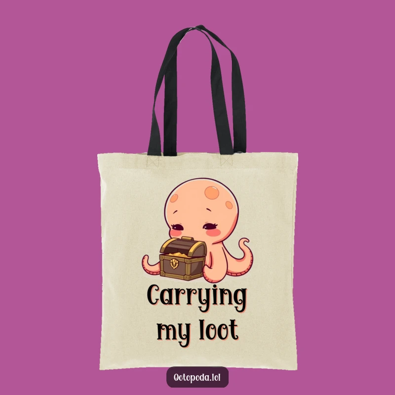 Funny Octopus Tote Bag: Carry Treasures with Style Funny Gift Bag