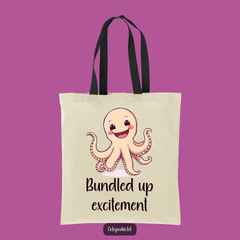 Funny Cartwheeling Octopus Tote: Carry Fun Everywhere, Great Gift