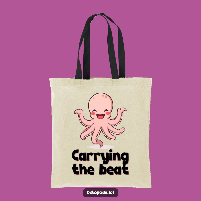 Funny Octopus Dancing Tote Bag: Carry Your Happy Vibes