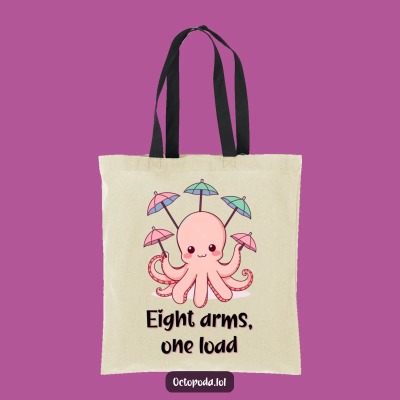 Funny Octopus Umbrella Tote Bag - Whimsical Carryall for Everyday