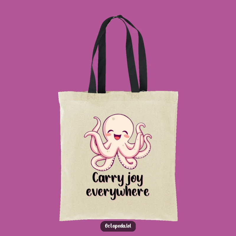 Funny Octopus Wiggle Joy Tote Bag: Carry Your Happiness Everywhere!