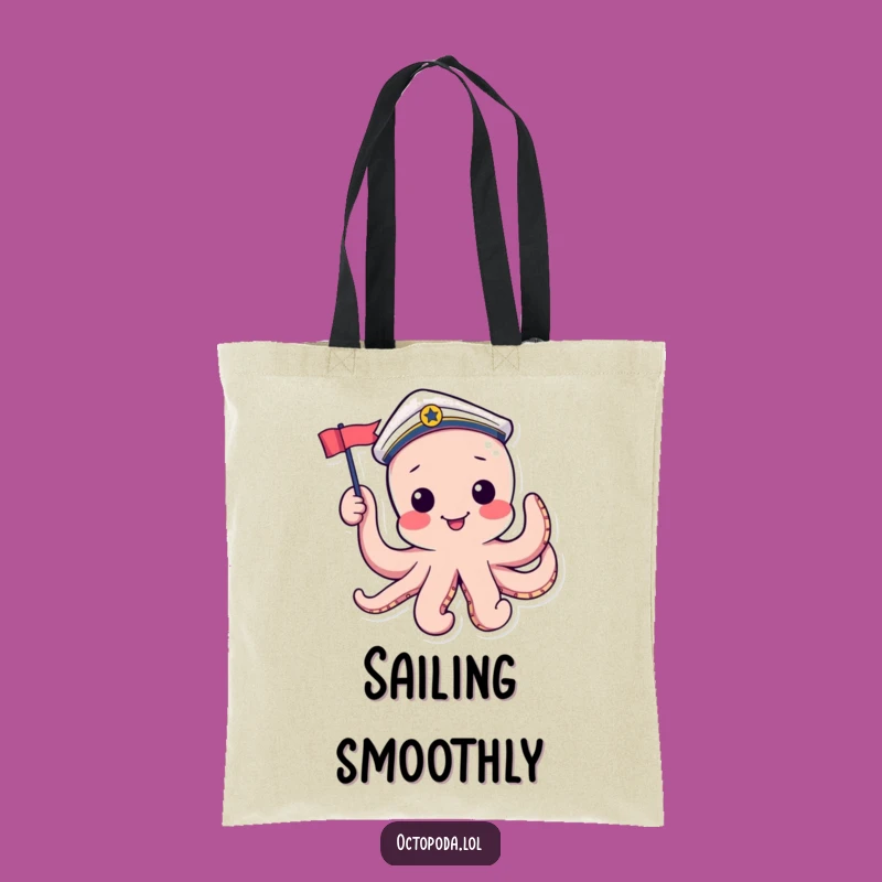 Funny Sailor Octopus Tote Bag: Playful Nautical Accessory for Daily Use
