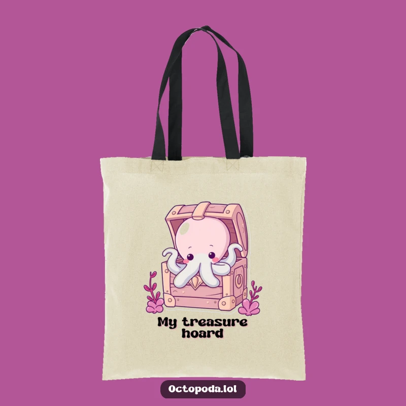 Funny Chubby Octopus Tote Bag: Carry Your Treasures with Cute Surprise