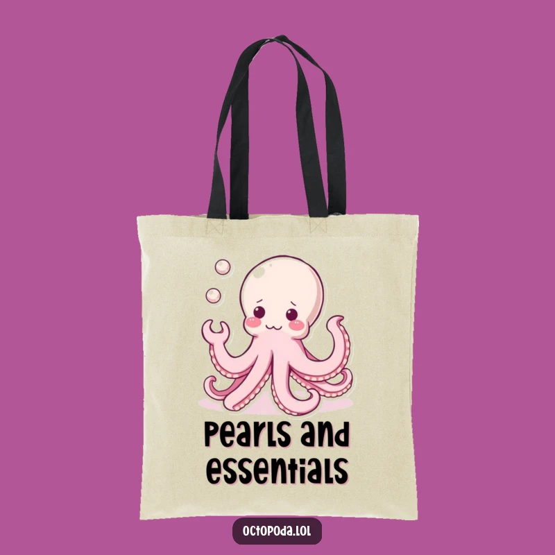 Funny Kawaii Octopus Tote Bag: Carry Your Treasures in Cute Style