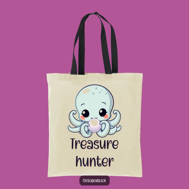 Funny Kawaii Octopus Pearl Inspector Tote Bag: Carry Your Treasures with Wonder